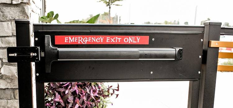 emergency push bar installation in Homestead